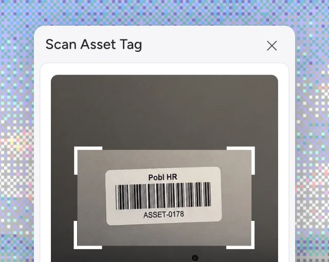 Scanning an asset tag