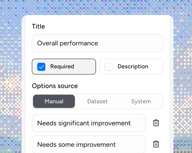 Reusable form templates